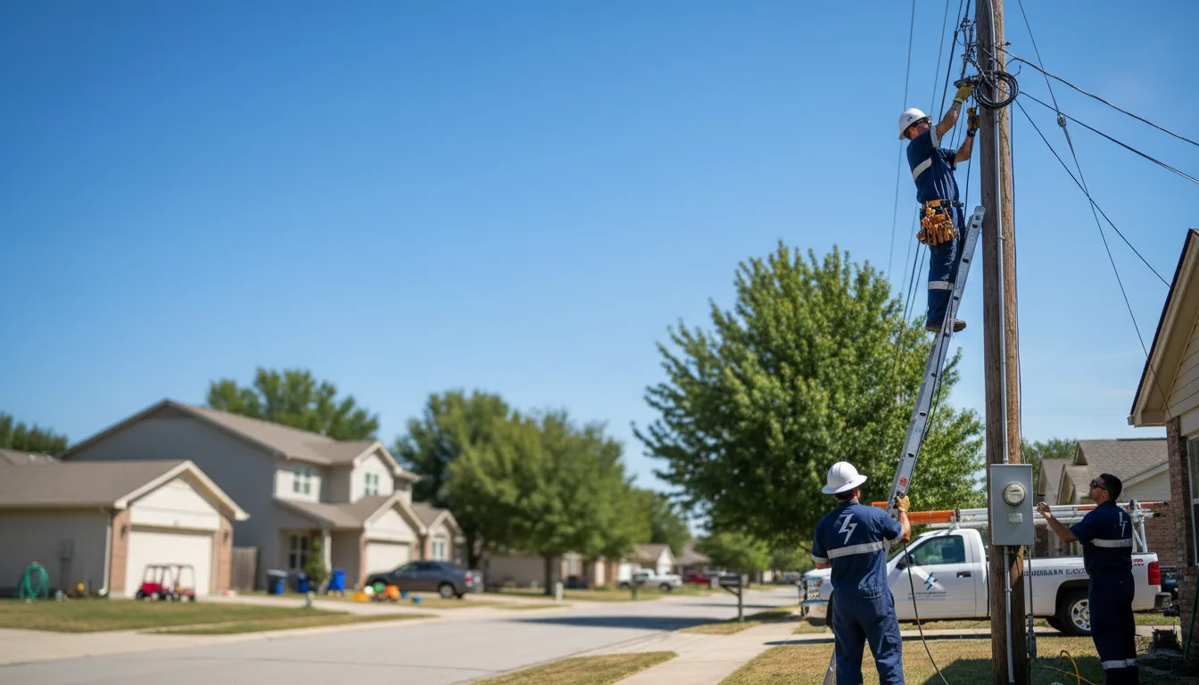 Residential electrician providing installation services in Veguita, NM